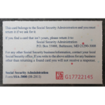 SSN Card - Image 3