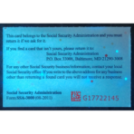 SSN Card - Image 4